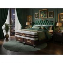 Cama Box Queen Castor Silver Star Air Double Pocket Hibrido 158x198x61 + Box Castor
