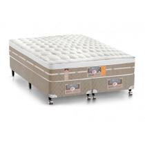 Cama Box Queen Castor Silver Star Air One Face Pocket 158x198x59 + Box Castor Bege