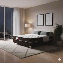 Cama Box Queen Castor Sleep Max D45 158x158x45 + Box Castor