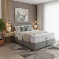 Cama Box Queen Castor Vitagel Euro One Face Pocket 158x198x59 + Box Castor Cama Box Queen Castor Vitagel Euro One Face Pocket 158x198x59 + Box Castor