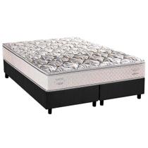 Cama Box Queen: Colchão Anatômico Herval ErgoPlus/EP + Base CRC Suede Gray(158x198) Cama Box Queen: Colchão Anatômico Herval ErgoPlus/EP + Base CRC Suede Gray(158x198)