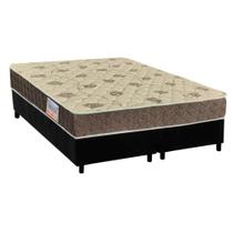 Cama Box Queen: Colchão Anatômico Orthoflex D33/EP Matera + Base CRC Suede Black(158x198)