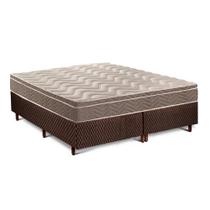 Cama Box Queen: Colchão Anatômico Paropas D33/EP Confort Ultra Firme + Base CRC Fantasy Brown(158x198) Cama Box Queen: Colchão Anatômico Paropas D33/EP Confort Ultra Firme + Base CRC Fantasy Brown(158x198)