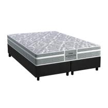 Cama Box Queen: Colchão Anatômico Probel D28/EP Advanced Tech1000 Plus + Base CRC Suede Gray(158x198)