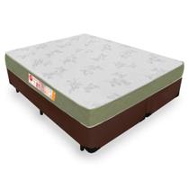 Cama Box Queen + Colchão De Espuma D33 - Castor - Sleep Max 158cm