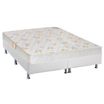 Cama Box Queen: Colchão Espuma Castor D28 Sleep Max + Base CRC Courano White(158x198)