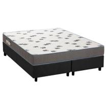 Cama Box Queen: Colchão Espuma D33 Ortobom Light Saúde + Base CRC Suede Gray(158x198) Cama Box Queen: Colchão Espuma D33 Ortobom Light Saúde + Base CRC Suede Gray(158x198)