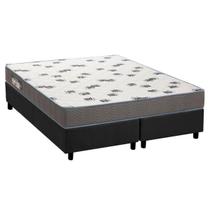 Cama Box Queen: Colchão Espuma D33 Ortobom Light Saúde + Base CRC Suede Gray(158x198) Cama Box Queen: Colchão Espuma D33 Ortobom Light Saúde + Base CRC Suede Gray(158x198)
