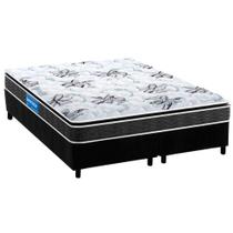 Cama Box Queen: Colchão Espuma D33 Probel Guarda Costas Premium Extra Firme + Base CRC Suede Black(158x198) Cama Box Queen: Colchão Espuma D33 Probel Guarda Costas Premium Extra Firme + Base CRC Suede Black(158x198)