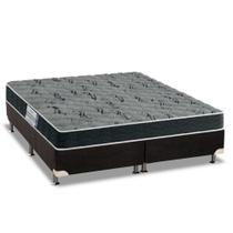 Cama Box Queen: Colchão Espuma D33 Probel ProDormir Advanced Mega Resistente + Base CRC Suede Black(158x198) Cama Box Queen: Colchão Espuma D33 Probel ProDormir Advanced Mega Resistente + Base CRC Suede Black(158x198)