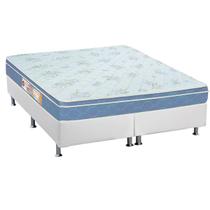 Cama Box Queen: Colchão Espuma D45 Castor Sleep Max + Base CRC Courano White(158x198) Cama Box Queen: Colchão Espuma D45 Castor Sleep Max + Base CRC Courano White(158x198)