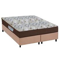Cama Box Queen: Colchão Espuma D45 Ortobom /EP Fort Tech ISO 150 + Base CRC Suede Clean(158x198) Cama Box Queen: Colchão Espuma D45 Ortobom /EP Fort Tech ISO 150 + Base CRC Suede Clean(158x198)