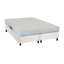 Cama Box Queen: Colchão Espuma Herval AG65 Firme Frontier + Base CRC Courano White(158x198) Cama Box Queen: Colchão Espuma Herval AG65 Firme Frontier + Base CRC Courano White(158x198)