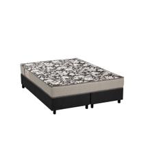 Cama Box Queen: Colchão Espuma Ortobom Physical Ultra Resistente + Base CRC Suede Gray(158x198) Cama Box Queen: Colchão Espuma Ortobom Physical Ultra Resistente + Base CRC Suede Gray(158x198)