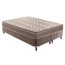 Cama Box Queen: Colchão Espuma Paropas D33/EP Anatômico Confort Ultra Firme + Base CRC Rústico Brown(158x198) Cama Box Queen: Colchão Espuma Paropas D33/EP Anatômico Confort Ultra Firme + Base CRC Rústico Brown(158x198)