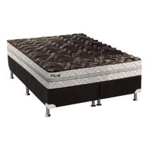 Cama Box Queen: Colchão Espuma Paropas D33 Pasquale Plus + Base CRC Suede Black(158x198) Cama Box Queen: Colchão Espuma Paropas D33 Pasquale Plus + Base CRC Suede Black(158x198)