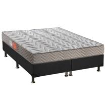 Cama Box Queen: Colchão Espuma Paropas D45 Pasquale + Base CRC Suede Gray(158x198) Cama Box Queen: Colchão Espuma Paropas D45 Pasquale + Base CRC Suede Gray(158x198)