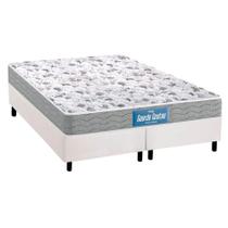 Cama Box Queen: Colchão Espuma Probel D45/EP Guarda Costas Próextreme Double Face + Base CRC Courano White(158x198)