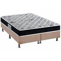 Cama Box Queen: Colchão Espuma Probel D45 Firmepedic Advanced Tech2000 + Base CRC Suede Clean(158x198)