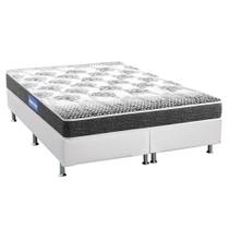 Cama Box Queen: Colchão Espuma Probel Guarda Costas Resistente + Base CRC Courano White(158x198) Cama Box Queen: Colchão Espuma Probel Guarda Costas Resistente + Base CRC Courano White(158x198)
