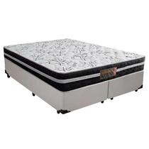 Cama Box Queen Colchão Mola Superlastic 158x198x20cm Vermont Sintético Branco Cama Box Queen Colchão Mola Superlastic 158x198x20cm Vermont Sintético Branco