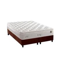 Cama Box Queen: Colchão Molas Ensacadas Anjos MasterPocket Impressione + Base CRC Suede Brown(158x198) Cama Box Queen: Colchão Molas Ensacadas Anjos MasterPocket Impressione + Base CRC Suede Brown(158x198)