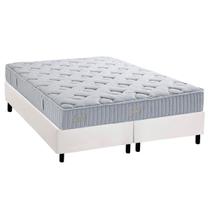 Cama Box Queen: Colchão Molas Ensacadas Herval Premium + Base CRC Corano White (158x198) Cama Box Queen: Colchão Molas Ensacadas Herval Premium + Base CRC Corano White (158x198)