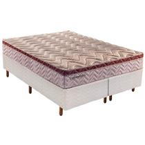 Cama Box Queen: Colchão Molas Ensacadas Paropas MasterPocket Esplêndido + Base CRC Courano Branco(158x198) Cama Box Queen: Colchão Molas Ensacadas Paropas MasterPocket Esplêndido + Base CRC Courano Branco(158x198)
