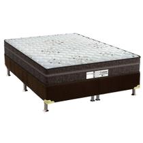 Cama Box Queen: Colchão Molas Ensacadas Probel MasterPocket Evolution + Base CRC Suede Brown(158x198)