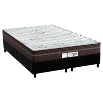 Cama Box Queen: Colchão Molas Ensacadas Probel MasterPocket ProDormir Evolution + Base CRC Suede Black(158x198) Cama Box Queen: Colchão Molas Ensacadas Probel MasterPocket ProDormir Evolution + Base CRC Suede Black(158x198)