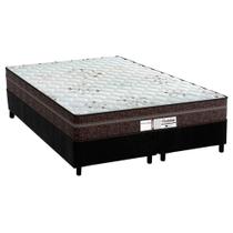 Cama Box Queen: Colchão Molas Ensacadas Probel MasterPocket ProDormir Evolution + Base CRC Suede Black(158x198)