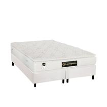 Cama Box Queen: Colchão Molas Luckspuma MasterPocket Ensacadas Lucksfaction Plus + Base CRC Courano White(158x198) Cama Box Queen: Colchão Molas Luckspuma MasterPocket Ensacadas Lucksfaction Plus + Base CRC Courano White(158x198)