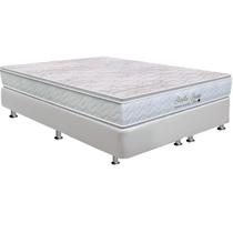 Cama Box Queen: Colchão Molas MasterPocket Ensacadas Orthoflex Starflex Dream New + Base CRC Courano White(158x198)