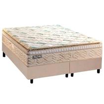 Cama Box Queen: Colchão Molas Paropas MasterPocket Ensacadas Eco Bamboo + Base CRC Courano Clean(158x198) Cama Box Queen: Colchão Molas Paropas MasterPocket Ensacadas Eco Bamboo + Base CRC Courano Clean(158x198)