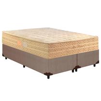 Cama Box Queen: Colchão Molas Paropas MasterPocket Ensacadas Star Dream + Base CRC Courano Clean(158x198)