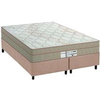 Cama Box Queen: Colchão Molas Probel Prolastic Born + Base CRC Suede Bege(158x198) Cama Box Queen: Colchão Molas Probel Prolastic Born + Base CRC Suede Bege(158x198)