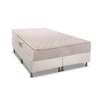 Cama Box Queen: Colchão Ortopédico Herval AG65 Firme Fort + Base CRC Courano White(158x198)