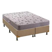 Cama Box Queen: Colchão Ortopédico Herval D28/AG65 Black + Base CRC Suede Clean(158x198) Cama Box Queen: Colchão Ortopédico Herval D28/AG65 Black + Base CRC Suede Clean(158x198)
