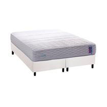 Cama Box Queen: Colchão Ortopédico Herval D33 / Ag 65 FeelCore + Base CRC Courano White (158x198) Cama Box Queen: Colchão Ortopédico Herval D33 / Ag 65 FeelCore + Base CRC Courano White (158x198)