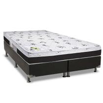 Cama Box Queen: Colchão Ortopédico Luckspuma D33/AG65 Aspen Super Firme + Base CRC Suede Black(158x198) Cama Box Queen: Colchão Ortopédico Luckspuma D33/AG65 Aspen Super Firme + Base CRC Suede Black(158x198)