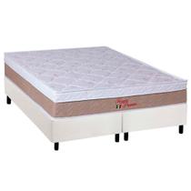 Cama Box Queen: Colchão Ortopédico Orthoflex Foggia Premier + Base CRC Courano White(158x198) Cama Box Queen: Colchão Ortopédico Orthoflex Foggia Premier + Base CRC Courano White(158x198)
