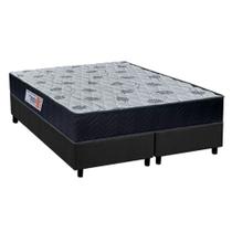 Cama Box Queen: Colchão Ortopédico Orthoflex Foggia Sogni Unic Face + Base CRC Suede Gray(158x198)