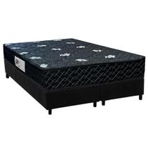 Cama Box Queen: Colchão Ortopédico Paropas AG65 Sofistic Gray + Base CRC Suede Black (158x198) Cama Box Queen: Colchão Ortopédico Paropas AG65 Sofistic Gray + Base CRC Suede Black (158x198)