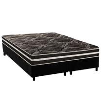 Cama Box Queen: Colchão Ortopédico Paropas D28 / Master AG80 Black Double Face 17 + Base CRC Suede Black (158x198) Cama Box Queen: Colchão Ortopédico Paropas D28 / Master AG80 Black Double Face 17 + Base CRC Suede Black (158x198)