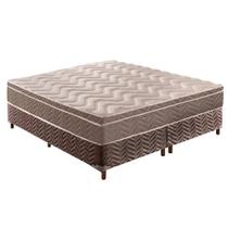 Cama Box Queen: Colchão Ortopédico Paropas D33/EP Anatômico Confort Ultra Firme + Base CRC Rústico Brown(158x198)