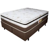 Cama Box Queen + Colchão Royal Relaflex 158x198x61 Mola Ensacada Viscoelástico