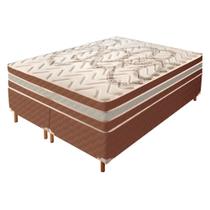 Cama Box Queen com Colchão de Molas Ensacadas 30x158x198cm e Base Samambaia