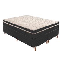 Cama Box Queen com Colchão de Molas Extrapedic 28x158x198cm e Base Íris Cama Box Queen com Colchão de Molas Extrapedic 28x158x198cm e Base Íris