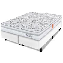 Cama Box Queen com Colchão Ortopédico Firme Espuma D28 158x198m BF Colchões