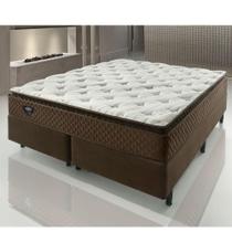Cama Box Queen Comfy com Molas Ensacadas 158x198x65 - Marrom